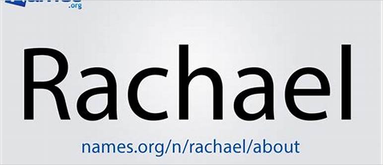 Pronunciation of rachael
